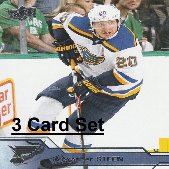 Alexander Steen St. Louis Blues NHL Hockey Card Collection - 3 Card Set - Picture 1 of 4